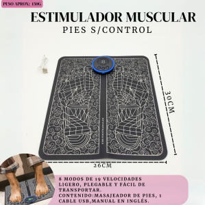 ESTIMULADOR MUSCULAR PIES S/CONTROL