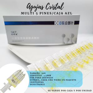 AGUJA CRISTAL MULTI 5 PINES