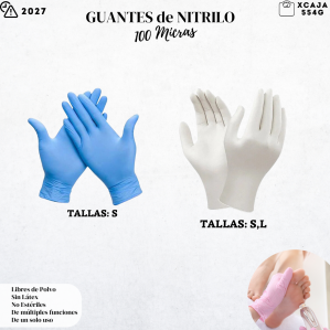 GUANTES DE NITRILO 100 MICRAS