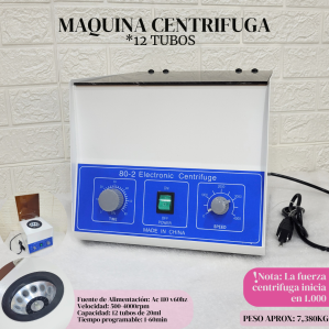 MAQUINA CENTRIFUGA 12 TUBOS ENCIENDE EN MIL