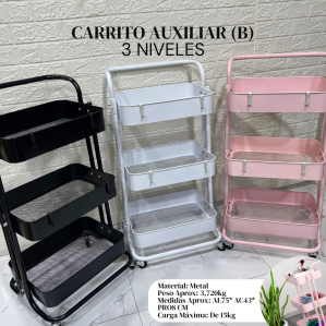 CARRITO AUXILIAR (B) 3 NIVELES