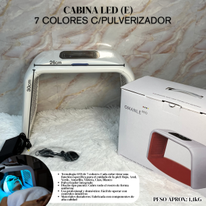 CABINA LED (E) 7 COLORES C/PULVERIZADOR