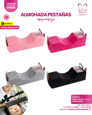 ALMOHADA REPOSACABEZA PESTAÑAS