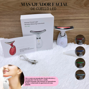 MASAJEADOR FACIAL DE CUELLO LED