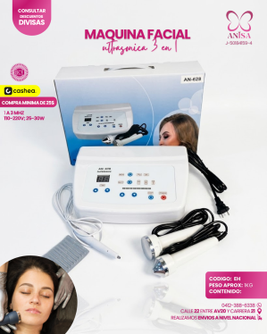 MAQUINA FACIAL ULTRASONICA 3 EN 1