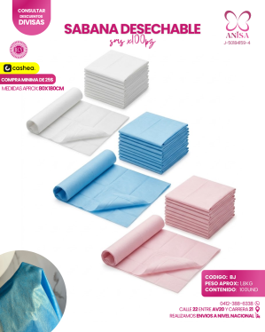SABANA DESECHABLE SMS X100PZ