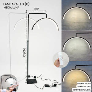 LAMPARA LED MEDIA LUNA (B)