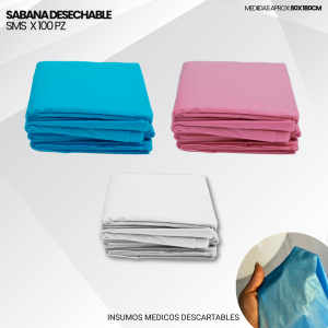 SABANA DESECHABLE SMS X100PZ