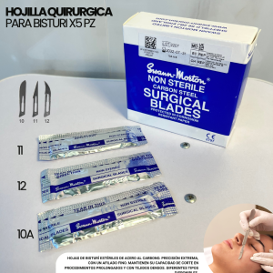 HOJILLAS QUIRURGICA PARA BISTURI X 5PZ