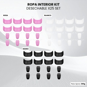 ROPA INTERIORB KIT DESECHABLE X25 SET