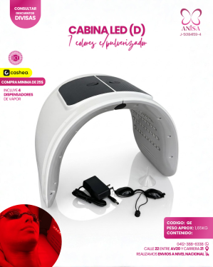 CABINA LED (D) 7 COLORES C/PULVERIZADOR